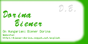 dorina biener business card